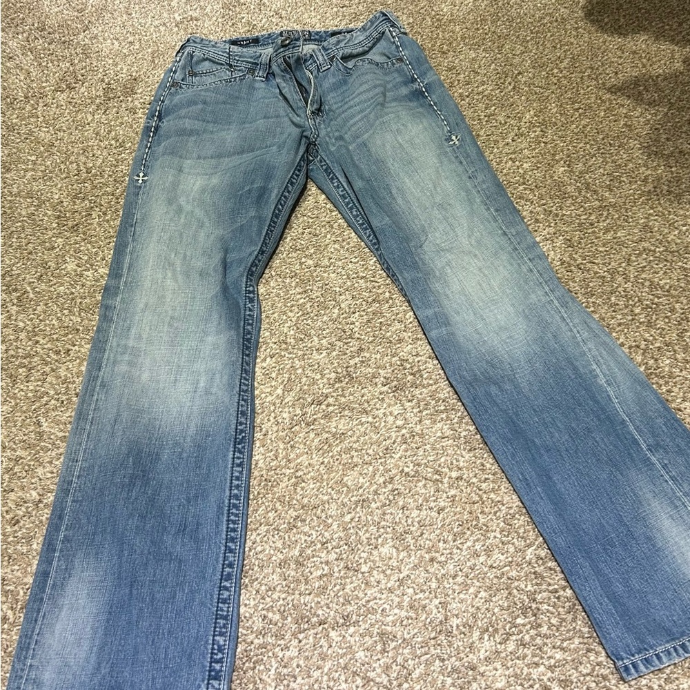 Affliction Blue Denim Jeans size 34x32